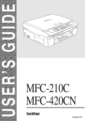 Brother International MFC-420CN Users Manual - English