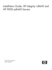 HP rp8440 Installation Guide, Fourth Edition - HP Integrity rx8640, HP 9000 rp8440 Servers