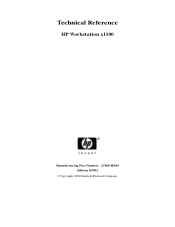 HP Workstation x1100 hp workstation x1100 - technical reference guide