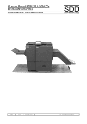 Konica Minolta bizhub PRESS C1070/1070P SDD 2-Side Trimmer/Square Fold Unit User Guide