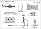 Dell U2722D Outline Dimension Guide