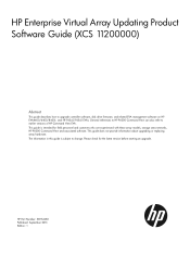 HP P6300 HP P6000 EVA Updating Product Software Guide (XCS 11200000) (5697-2483, September 2013)