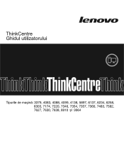 Lenovo ThinkCentre M58p (Romanian) User guide