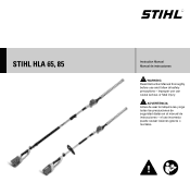 Stihl HLA 85 Instruction Manual