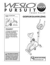 Weslo Pursuit 103 Bike Dutch Manual