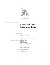 Dell PowerConnect W Clearpass 100 Software D-Link DSA-3600 Integration Guide