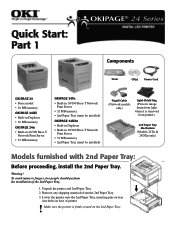 Oki OKIPAGE24DX Quick Start Guide for the OKIPAGE 24DX Series