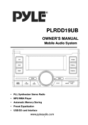 Pyle PLRDD19UB Owners Manual