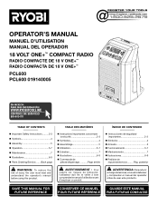 Ryobi PCL600B Operation Manual 1