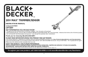 Black & Decker MTC220 Instruction Manual