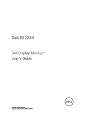 Dell E2222H Display Manager Users Guide