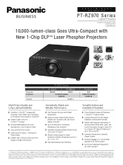 Panasonic PT-RZ970BU PT-RZ970 Spec Sheet