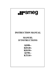 Smeg KT90PU Instruction Manual