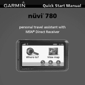 Garmin Nuvi 780 Quick Start Manual