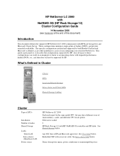 HP LH4r HP Netserver LC 2000 NetRAID-3Si and RS/12  Windows NT 4.0 Enterprise Server Cluster Config Guide