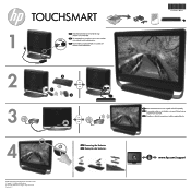 HP TouchSmart 420-1100t Setup Poster
