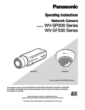 Panasonic WVSP305 WVSP302 User Guide