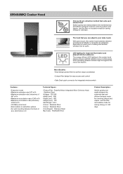 AEG X99464MK2 Specification Sheet