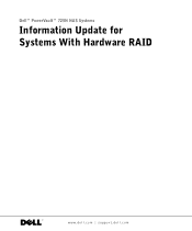 Dell PowerVault 725N Information Update for Systems With Hardware RAID