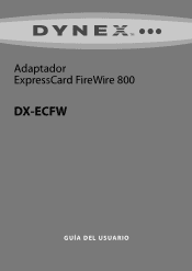 Dynex DX-ECFW User Manual (Spanish)