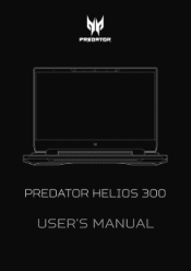 Acer PREDATOR HELIOS 300 SPATIALLABS EDITION User Manual