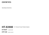 Onkyo HT-S3900 Owners Manual -English