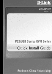 D-Link KVM-450 Quick Install Guide