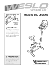 Weslo Vector 402 Spanish Manual