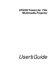 Epson PowerLite 735c User Manual