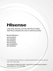 Hisense AP12CR2G User Guide