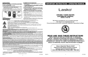 Lasko CT24702 User Manual