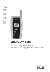 Audiovox 8910 Quick Reference Guide