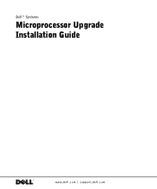 Dell PowerEdge 1655MC Microprocessor
      Upgrade Installation Guide