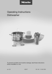 Miele G 5056 SCVi SFP Operating instructions/Installation instructions