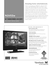 ViewSonic N2652W N2652w PDF Spec Sheet