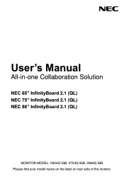 NEC IB754Q-2.1 User Manual