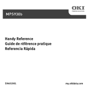 Oki MPS930b MPS930b Handy Reference (English, Fran栩s, Espa?ol)