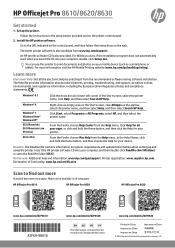 HP Officejet Pro 8620 Getting Started Guide