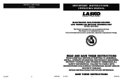 Lasko 6250 User Manual