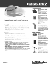 LiftMaster 8365-267 8365-267 Sell Sheet Manual