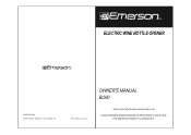 Emerson BO60 Owners Manual