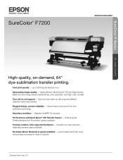 Epson F7200 Product Specifications