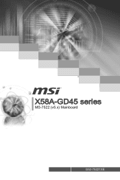 MSI X58A User Guide