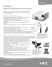 NEC NP-U300X U300X : spec brochure
