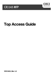 Oki CX1145MFP CX1145 MFP Top Access Guide