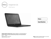 Dell Inspiron 11 3162 Inspiron 11 3000 Series Specifications
