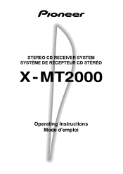 Pioneer X-MT2000 Owner's Manual