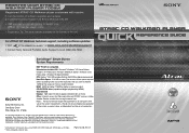 Sony D-NE718CK ATRAC Quick Reference Guide