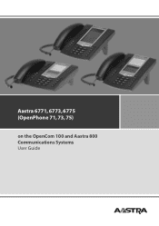 Aastra 6773ip User Guide Aastra 6770/6770ip for Aastra 800 and OpenCom 100