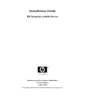 HP Integrity rx4640 Installation Guide, Seventh Edition - HP Integrity rx4640 Server